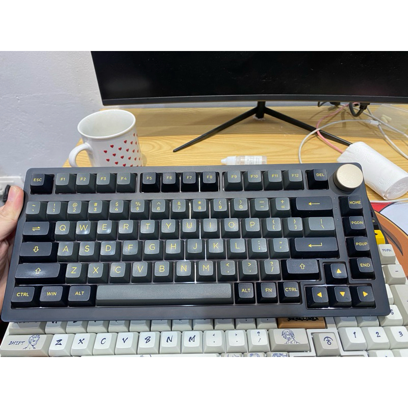 Bàn phím cơ PC75 Plus Black Gold 2nd | Shopee Việt Nam
