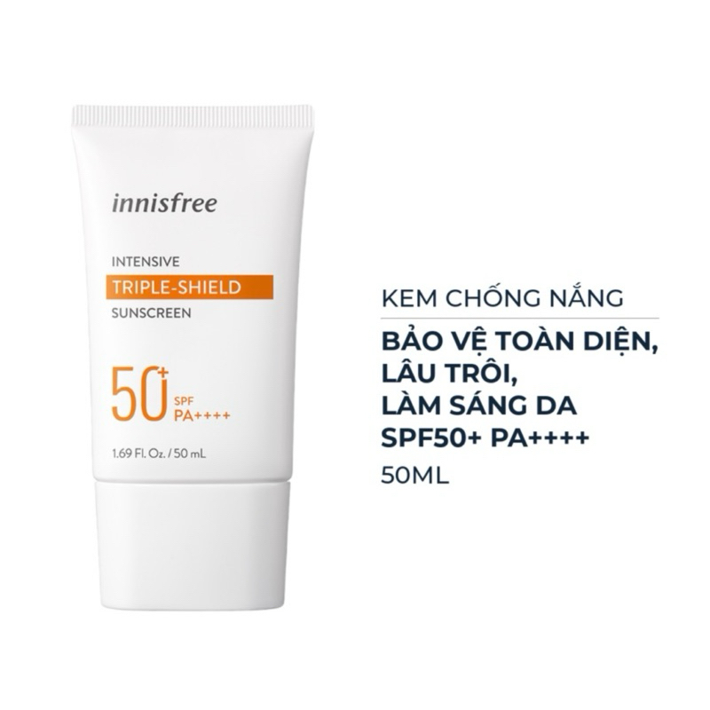 Kem chống nắng Innisfree Triple Shield (mẫu mới 2023) | Shopee 