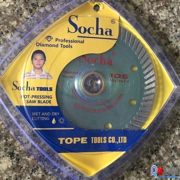 Lưỡi cắt gạch đa năng cao cấp màu xanh ngọc 105mm Socha