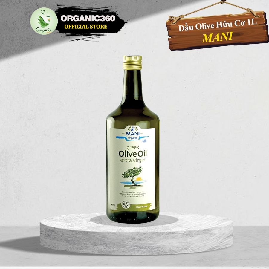 Ảnh Dầu Olive Ép Lạnh Hữu Cơ MANI Organic Extra Virgin Olive Oil 250ml 500ml 1lit 2