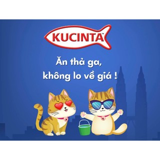 [400g] COMBO 10 & 5 lon PATE KUCINTA cho mèo - Pate Siêu Nhiều Cá và Hải Sản lon 400g cho mèo mọi lứa tuổi