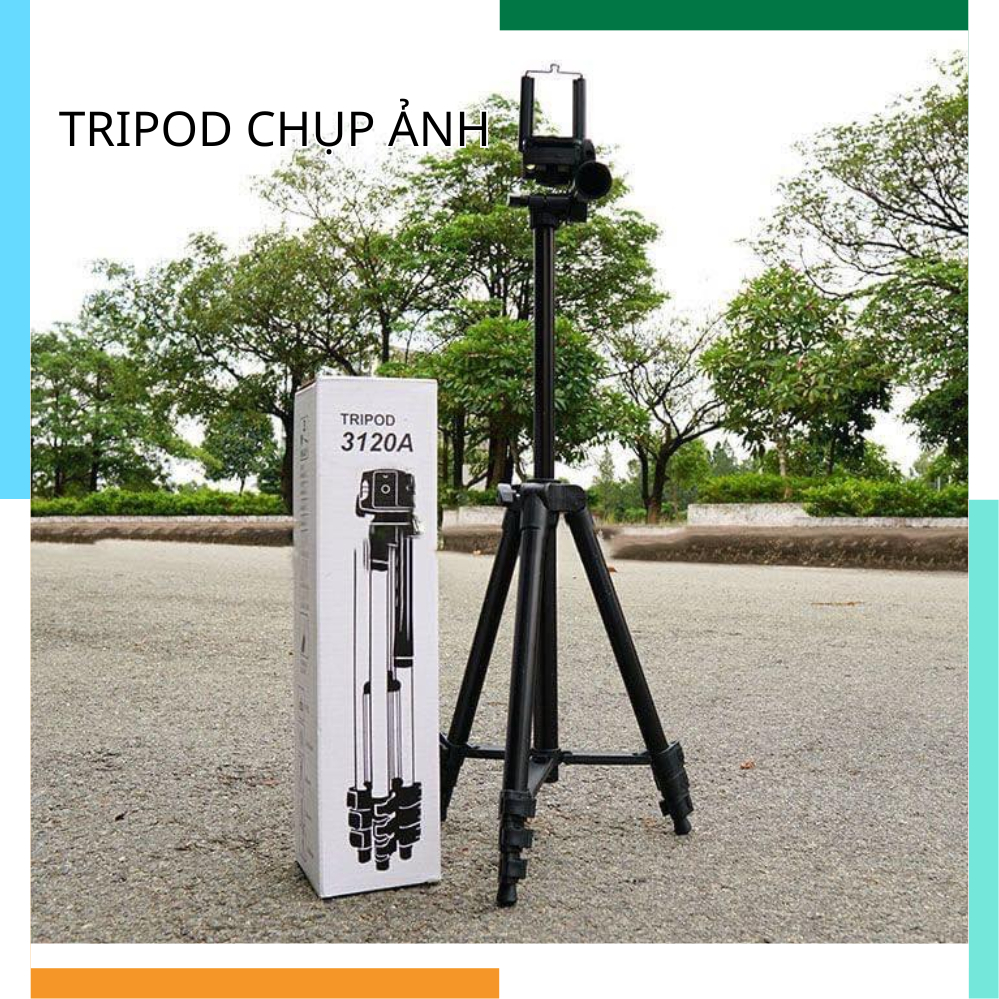 Chân Máy Ảnh Tripod 3120 TẶNG KÈM KẸP ĐT