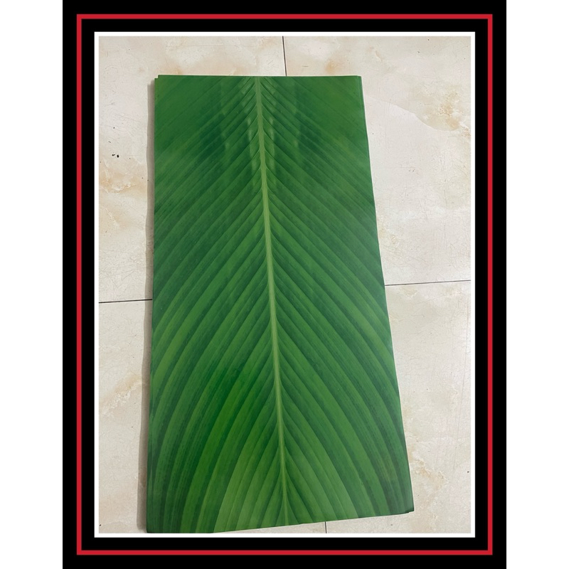 [SET] 10 TỜ GIẤY HÌNH LÁ DONG, GIẤY GÓI BÁNH CHƯNG GIẢ, KT32x64CM - VPP QUỐC HUY.