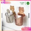 Cốc Dán Tường Hình Gấu Để Bàn Chải Đánh Răng Hình Gấu Có Lỗ Thoát Nước Tiện Lợi