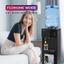 Cây nước nóng lạnh nhập khẩu FUJIHOME WD61E, máy uống nước nóng lạnh 3 vòi tiết kiệm điện tự ngắt an toàn