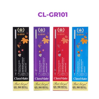 Ruột Bút Gel 0.5mm, Ngòi Bút Gel Nước CLASSMATE Mực Xanh Đen Đỏ Tím Nét Trơn Và Nhanh Khô CL-GR101