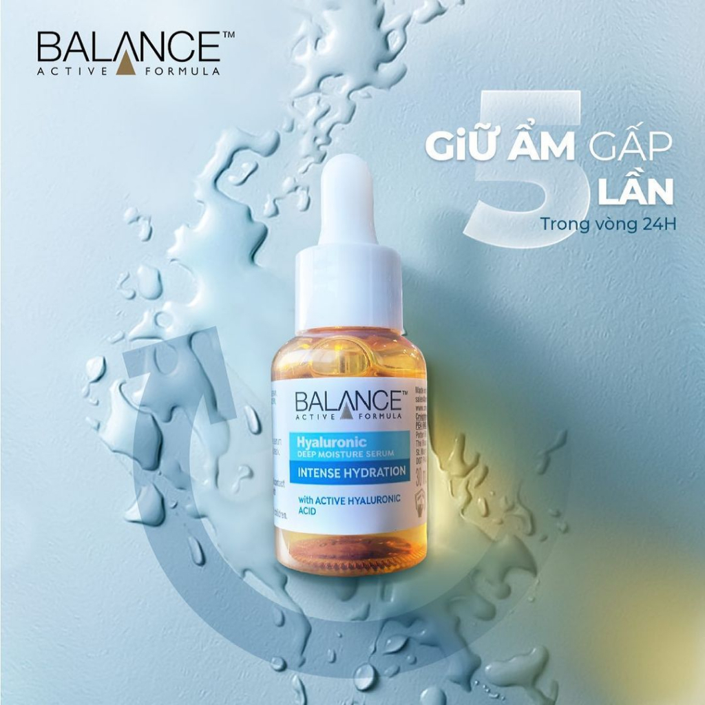 [ Livestream ] Serum Cấp Nước Dưỡng Ẩm Balance Active Formula /Hyaluronic Deep Moisturizing 30ml