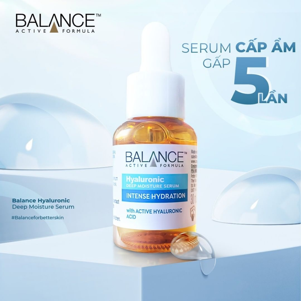 [ Livestream ] Serum Cấp Nước Dưỡng Ẩm Balance Active Formula /Hyaluronic Deep Moisturizing 30ml