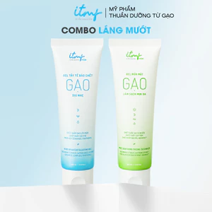 Gel Rửa Mặt Gạo ITMF 100mL và Gel Tẩy Tế Bào Da Chết Gạo ITMF 100mL