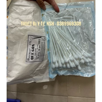 ❤️[GÓI 50 QUE] Que gòn Bông gòn Bảo thạch, Que xét nghiệm thí nghiẹm Bảo Thạch, que bông gòn đầu to tiệt trùng Bảo Thạch