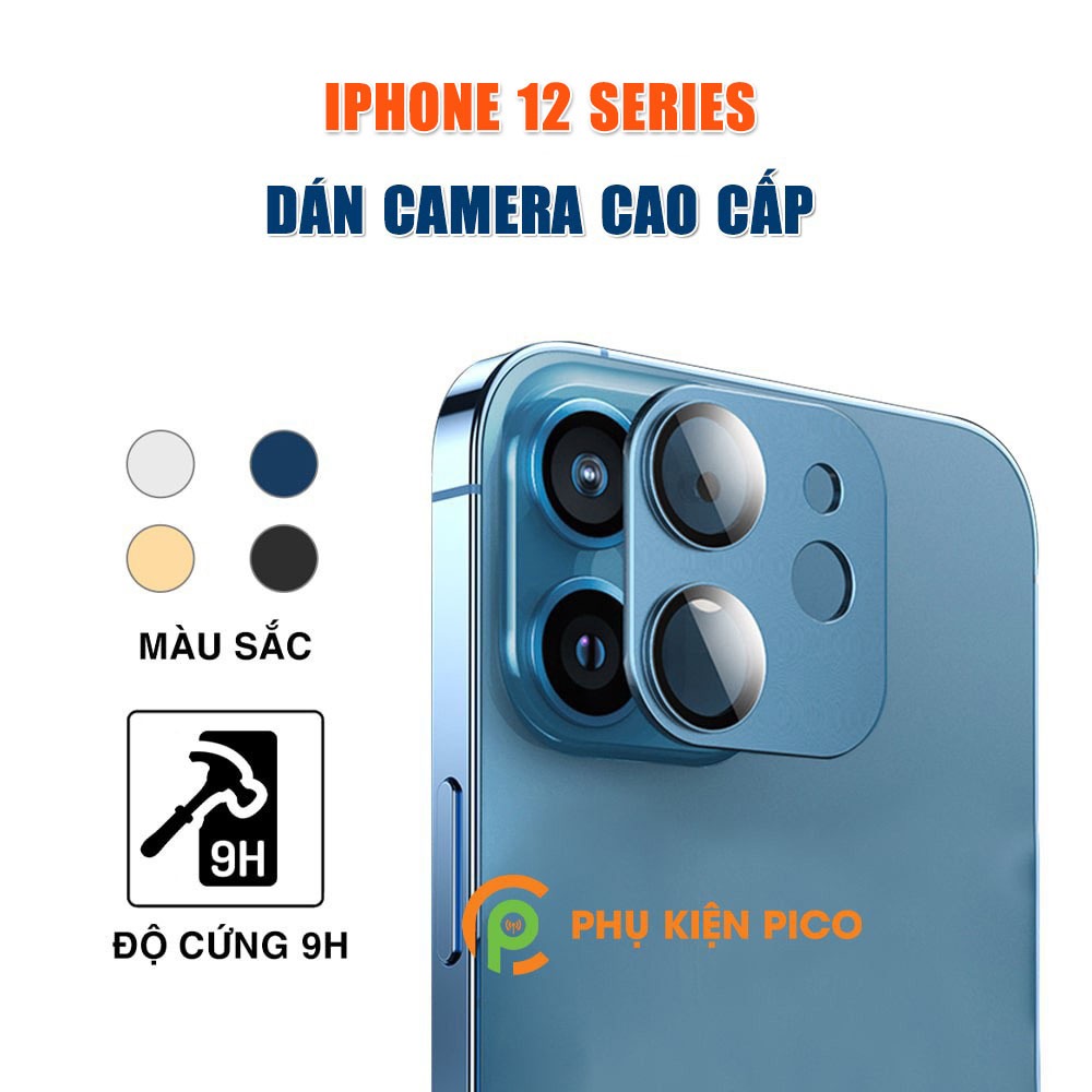 Khung Kim Loại Bảo Vệ Camera Iphone 12 Mini 12 Pro 12 Pro Max Kèm Kính Cường Lực Chống Trầy 5205