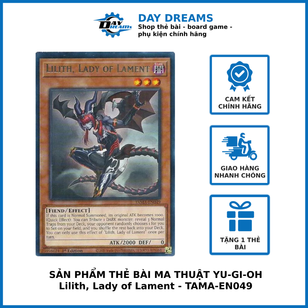 Th bi Yugioh! Lilith, Lady of Lament - TAMA-EN049 - Rare 1st Edition |  Shopee Vit Nam