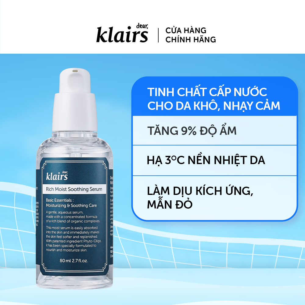 Ảnh Tinh chất dưỡng da Dear, Klairs Rich Moist Soothing Serum 80ml- quà chỉ trong livestream 3