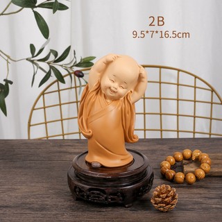 Tượng Chú Tiểu CAO CẤP Tiểu Cảnh Trang Trí Dễ Thương