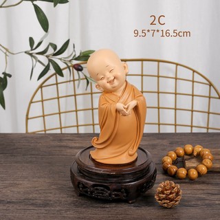 Tượng Chú Tiểu CAO CẤP Tiểu Cảnh Trang Trí Dễ Thương