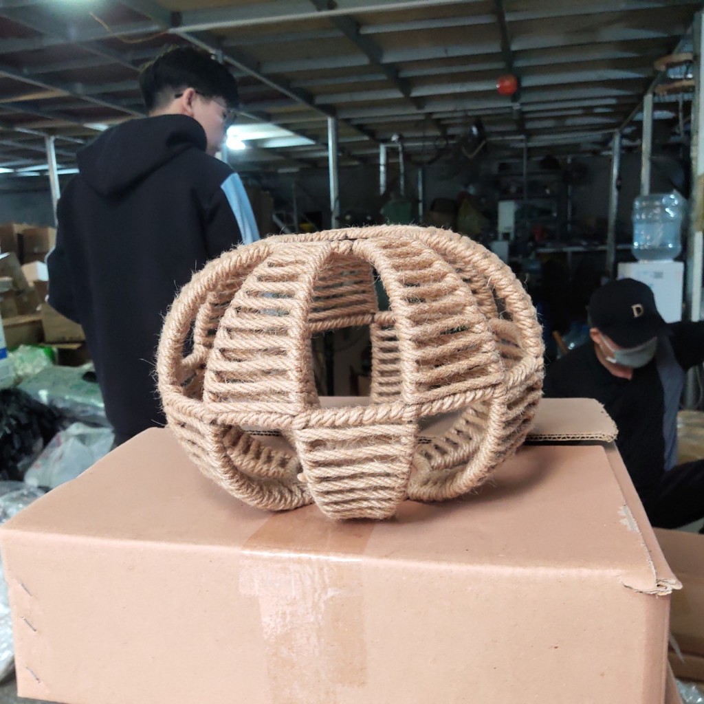Ảnh Đèn dây trang trí decor SuperVilighting hàng thủ công dây thừng gai ĐTTC 4