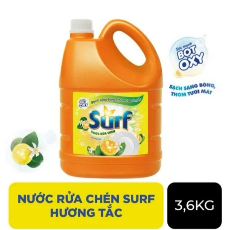 CAN / túi NƯỚC RỬA CHÉN SURF ĐẬM ĐẶC 3.2kg-3.6kg