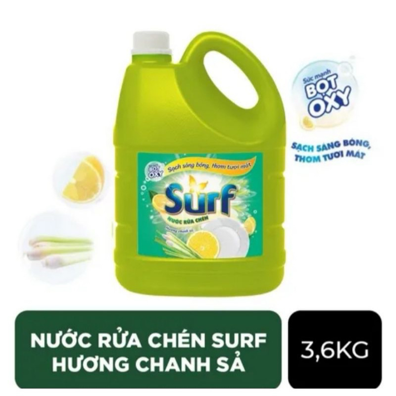 CAN / túi NƯỚC RỬA CHÉN SURF ĐẬM ĐẶC 3.2kg-3.6kg