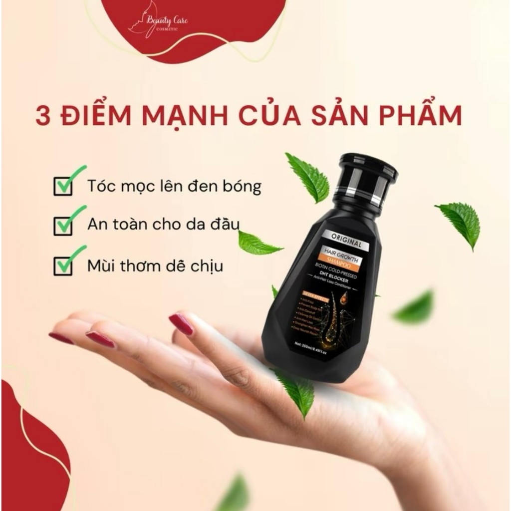 Dầu gội mọc tóc DHT nhập khẩu chính hãng của Mỹ, sản phẩm ngăn rụng tóc và hỗ trợ mọc tóc