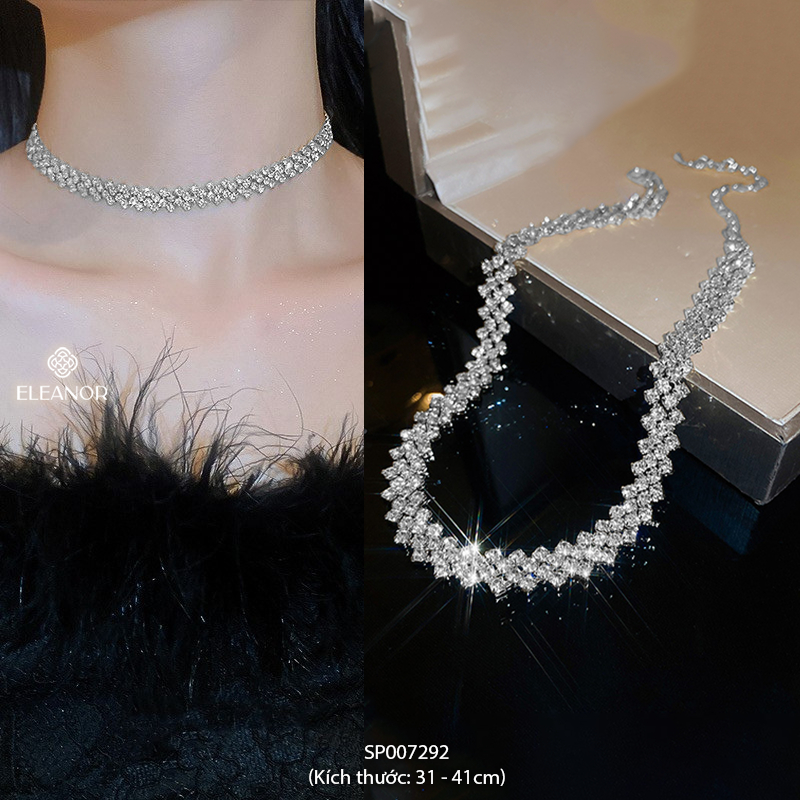 Dây chuyền nữ Eleanor Accessories choker đính đá sang chảnh vòng cổ phụ kiện trang sức cô dâu 5567