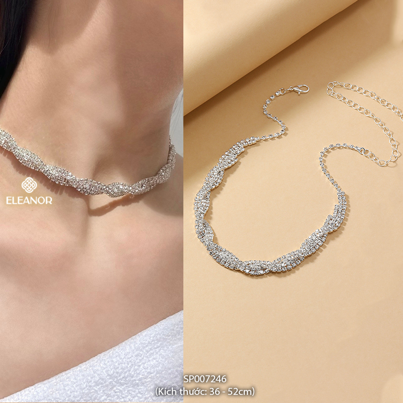 Dây chuyền nữ Eleanor Accessories choker đính đá sang chảnh vòng cổ phụ kiện trang sức cô dâu 5567