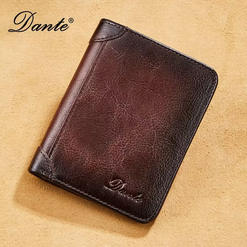Ví da nam ví đứng nam nhiều ngăn gập đôi bóp nam da bò bóp tiền BCV - FV02 chính hãng DANTE cao cấp lịch lãm sang trọng