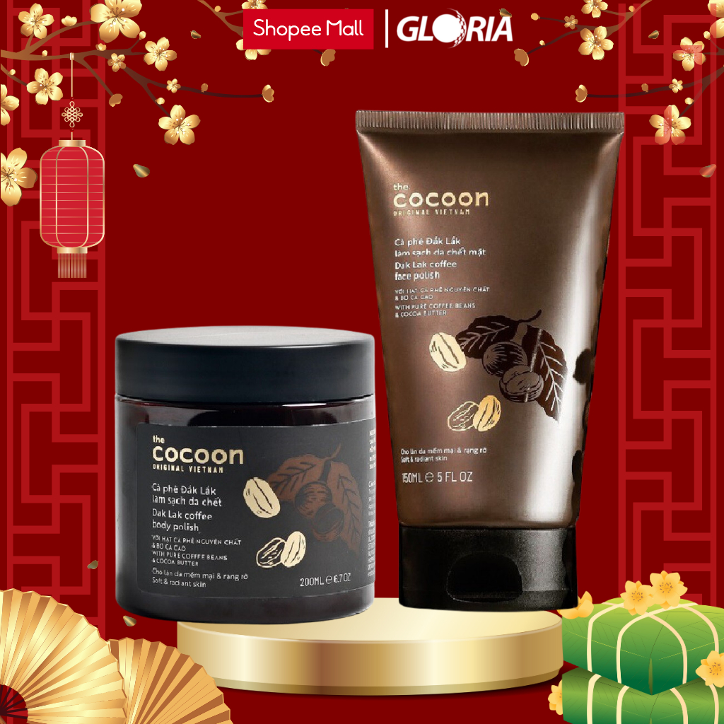 Ảnh Bộ Cà Phê Đắk Lắk Làm Sạch Da Chết Cocoon: Da Mặt 150ml + Cơ Thể 200ml 2