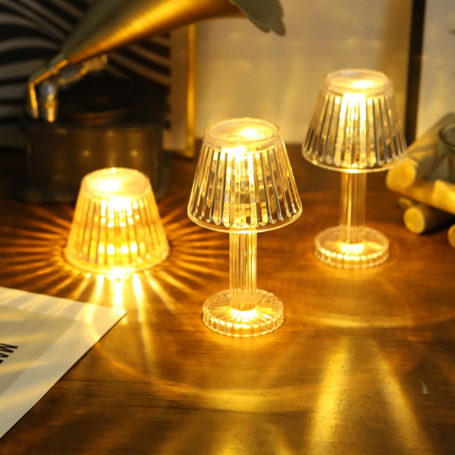 Đèn led pha lê mini trang trí, decor phòng siêu xinh