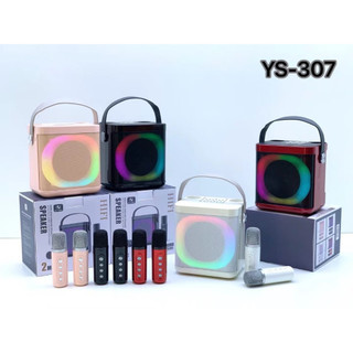Loa Karaoke Kèm 2 Mic YS-307 SU-YOSD Có Đèn Led, Sử Dụng Đến 6 Giờ, Đổi Giọng, Bảo Hành 2 Năm