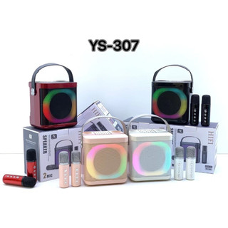 Loa Karaoke Kèm 2 Mic YS-307 SU-YOSD Có Đèn Led, Sử Dụng Đến 6 Giờ, Đổi Giọng, Bảo Hành 2 Năm