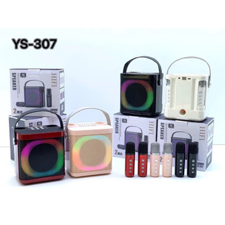 Loa Karaoke Kèm 2 Mic YS-307 SU-YOSD Có Đèn Led, Sử Dụng Đến 6 Giờ, Đổi Giọng, Bảo Hành 2 Năm