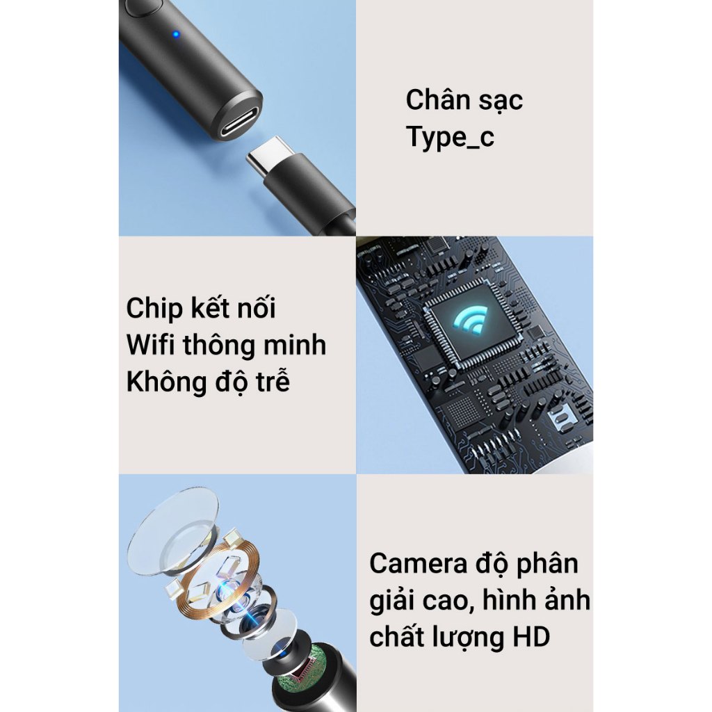 Ảnh Dụng cụ lấy ráy tai có camera nội soi Lescolton thế hệ mới hình ảnh full hd thiết kế nhỏ gọn dùng cho em bé và người lớn 4