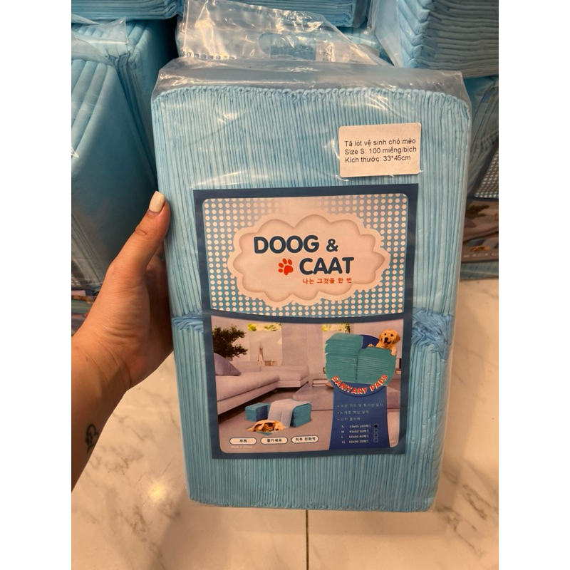Bịch tấm lót vệ sinh cho chó mèo Dog&Caat tiện lợi