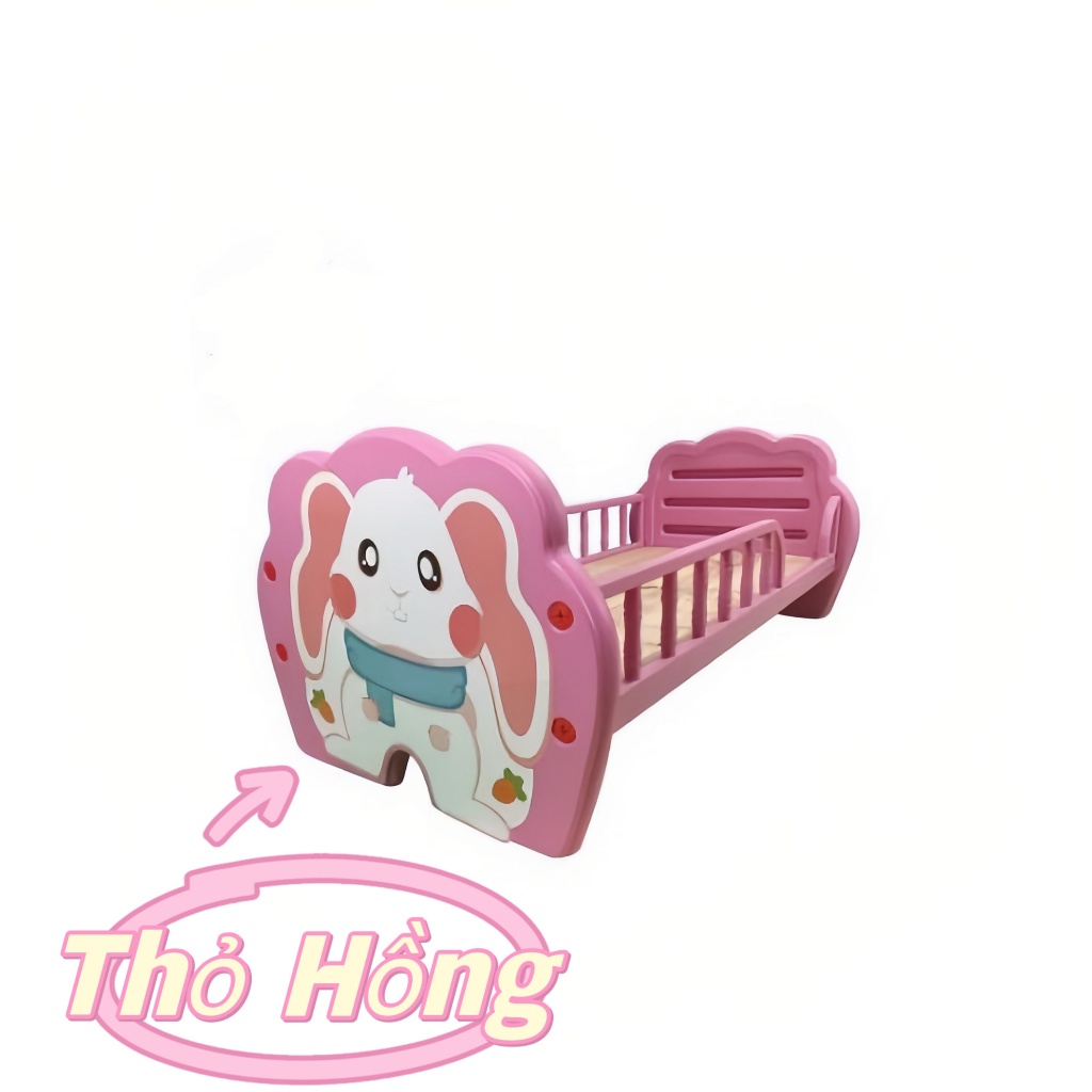 Giường nhựa cho bé hình thú đáng yêu kt 128*60 cm