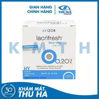 Dung dịch nhỏ mắt AVIZOR LACRIFRESH OCU-DRY 0.20% UNIDOSE