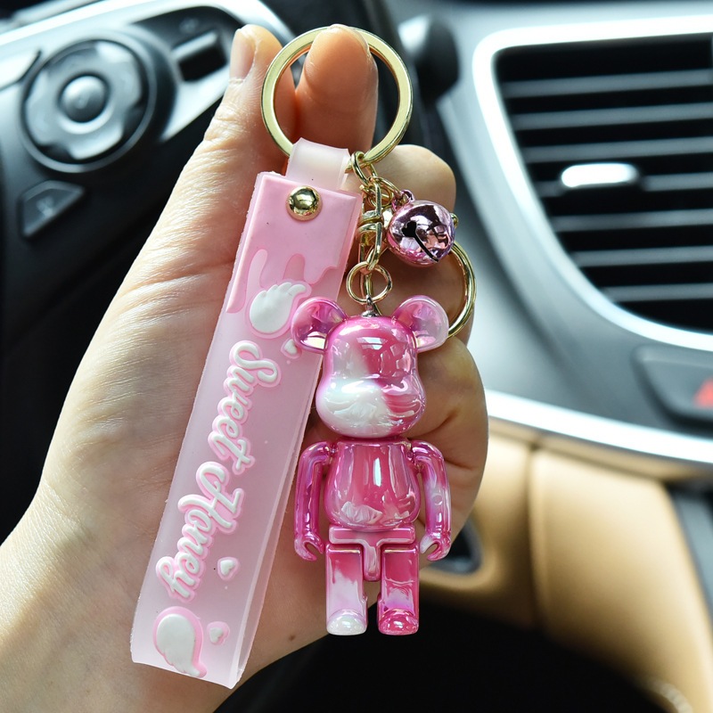 Móc Khóa Gấu Bearbrick 6 Màu Cực Xinh  Móc Khoá Phụ Kiện Túi Xách