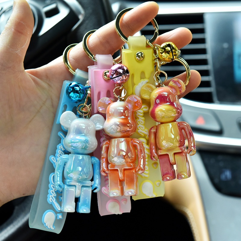 Móc Khóa Gấu Bearbrick 6 Màu Cực Xinh  Móc Khoá Phụ Kiện Túi Xách