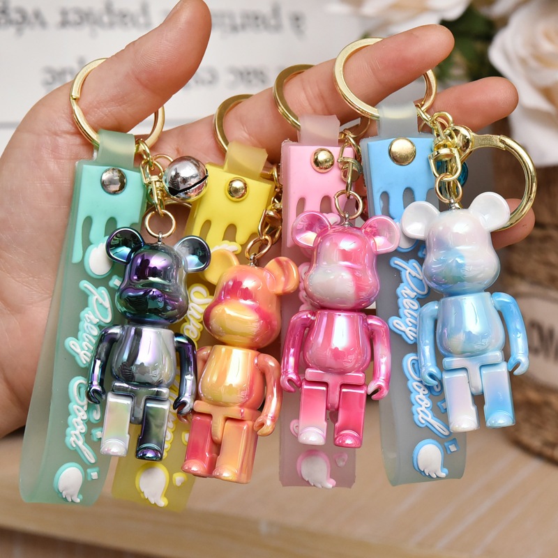 Móc Khóa Gấu Bearbrick 6 Màu Cực Xinh  Móc Khoá Phụ Kiện Túi Xách