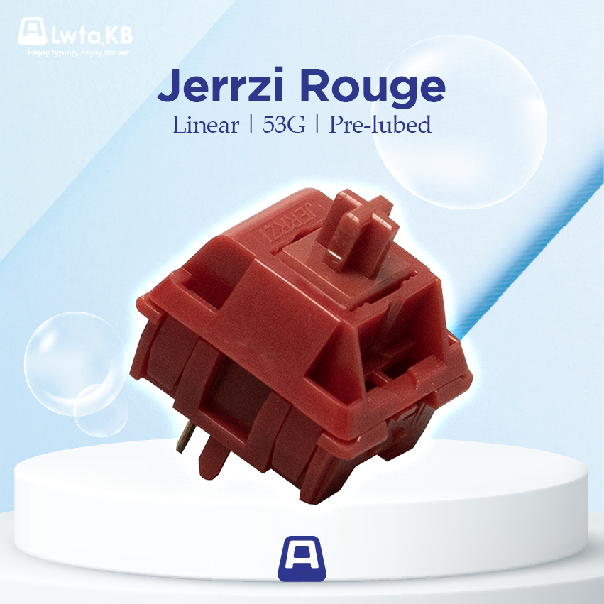 Jerrzi Rouge | Switch Jerrzi Rouge Linear | 53G | Pre Lube | 5 Pin dùng ...