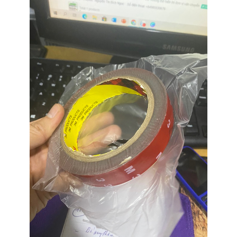 Băng dính 2 mặt Cường Lực siêu dính hãng 3M. Băng keo 3M, băng dính 3M dán phụ kiện