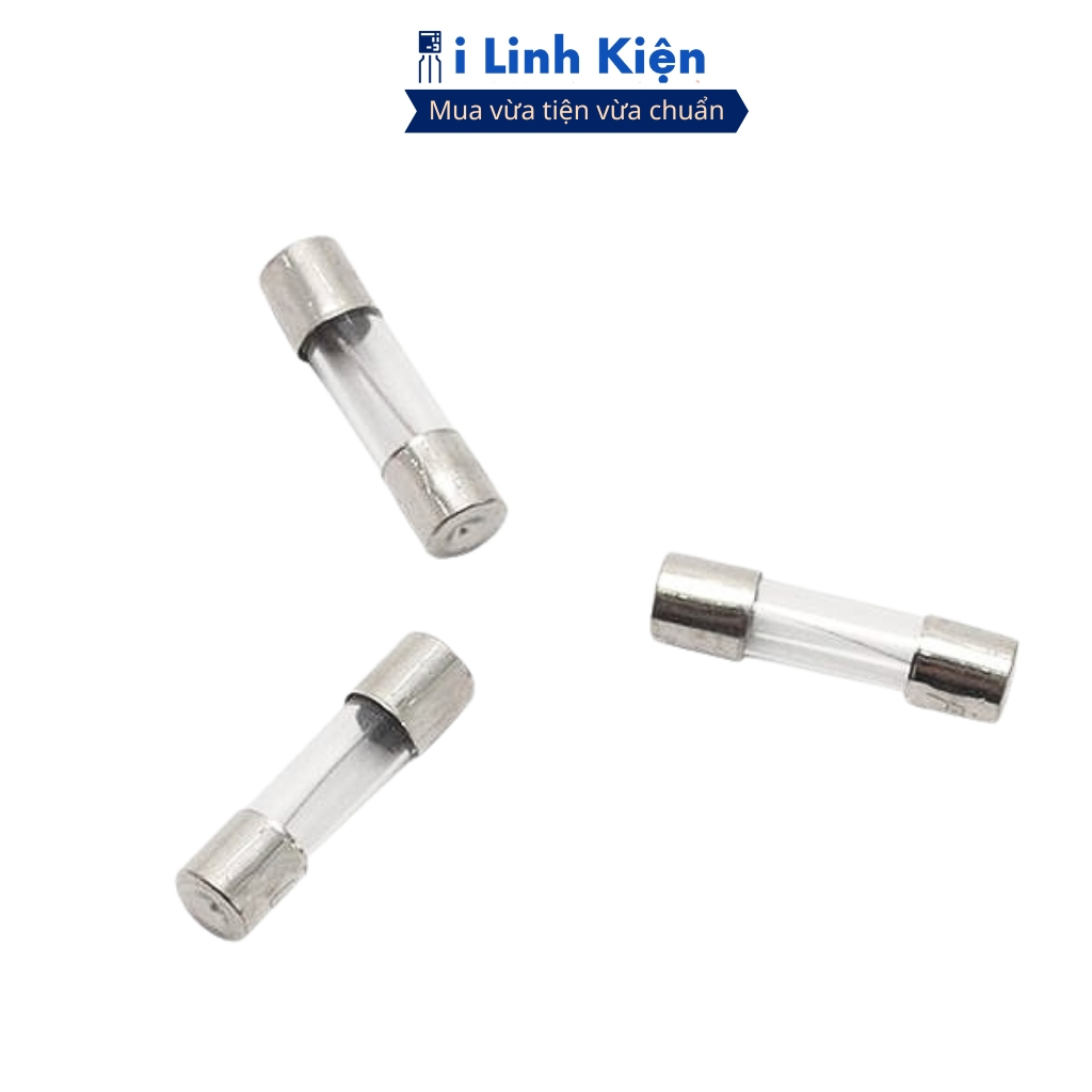 Cầu chì ống thủy tinh 1A/2A/3A/4A/5A/6A/7A/8A/10A/12A/15A/20A/25A/30A 5x20mm ilinhkien