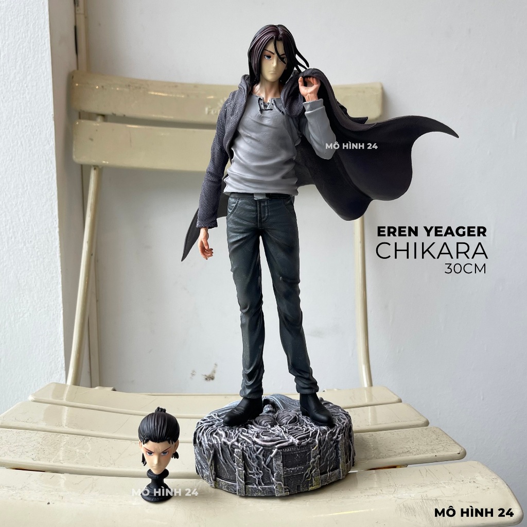 [HÀNG F1] Mô hình nhân vật Eren Yeager Chikara quốc trưởng anime attack ...