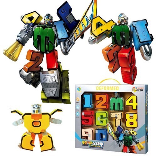 Đồ Chơi Lắp Ráp Số Biến Hình Robot - Nhựa ABS Cao Cấp, Phát Triển Tư Duy, Sáng Tạo Cho Bé