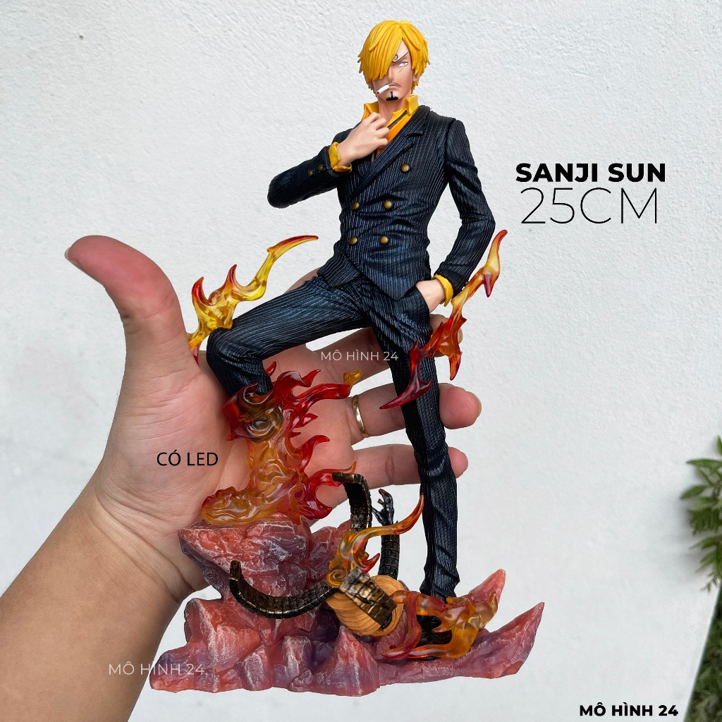 HÀNG F1] Mô hình nhân vật trang trí Sanji Sun studio Vinsmoke figue GK anime  one piece chân lửa có đèn led cực chất | Shopee Việt Nam