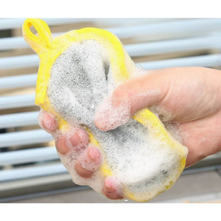 COMBO 5 Miếng rửa chén chà xoong nồi hai mặt có dây treo tiện lợi có bán lẻ