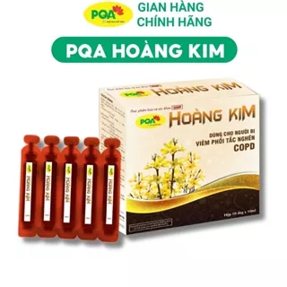 PQA Hoàng Kim - Dùng Cho Người Bị Ho Khan, Ho Có Đờm, Viêm Phế Quản, Phổi Tắc Nghẽn Mãn Tính COPD