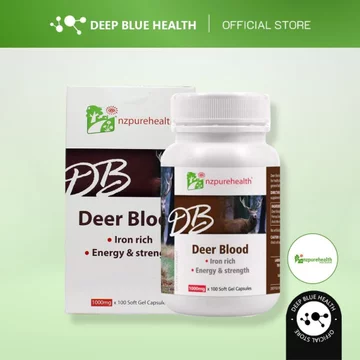 Viên Bổ Máu, Cấp Sắt Từ Máu Hươu NZ Pure Health Deer Blood (30 viên/ 100 viên)
