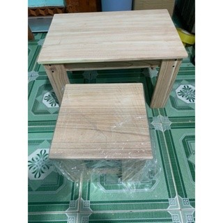 Đôn gỗ tự nhiên mặt liền / 30x30 cao 30cm
