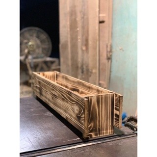 chậu gỗ trồng cây cổ điển , Gỗ Thông / 70 x 15 x 15cm