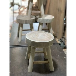 đôn gỗ tự nhiên nguyên khối , trang trí ,decor ban công , kê đồ decor ( cao 25cm )
